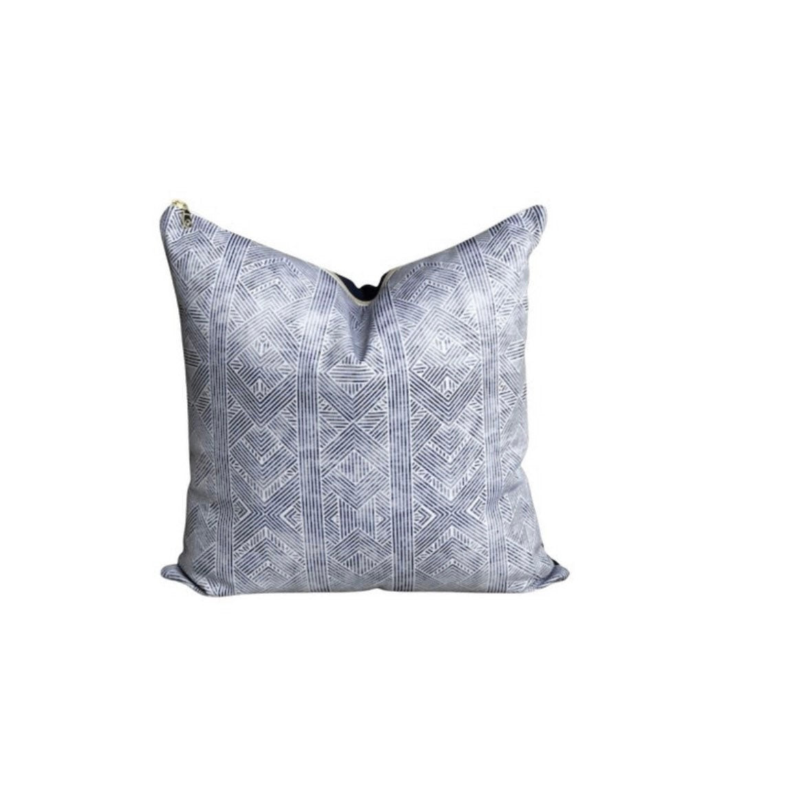 Cover Only | Indigo geometric pillow