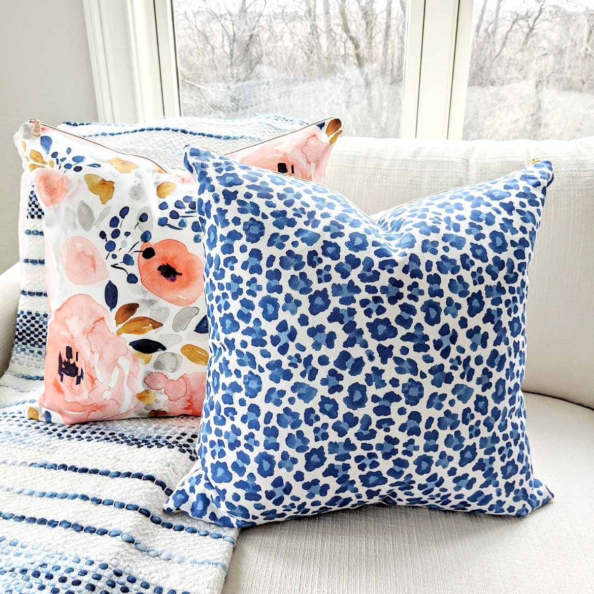 Cover Only | Genevieve Floral | Designed by Crystal Walen | Grandmillennial Accent Pillow