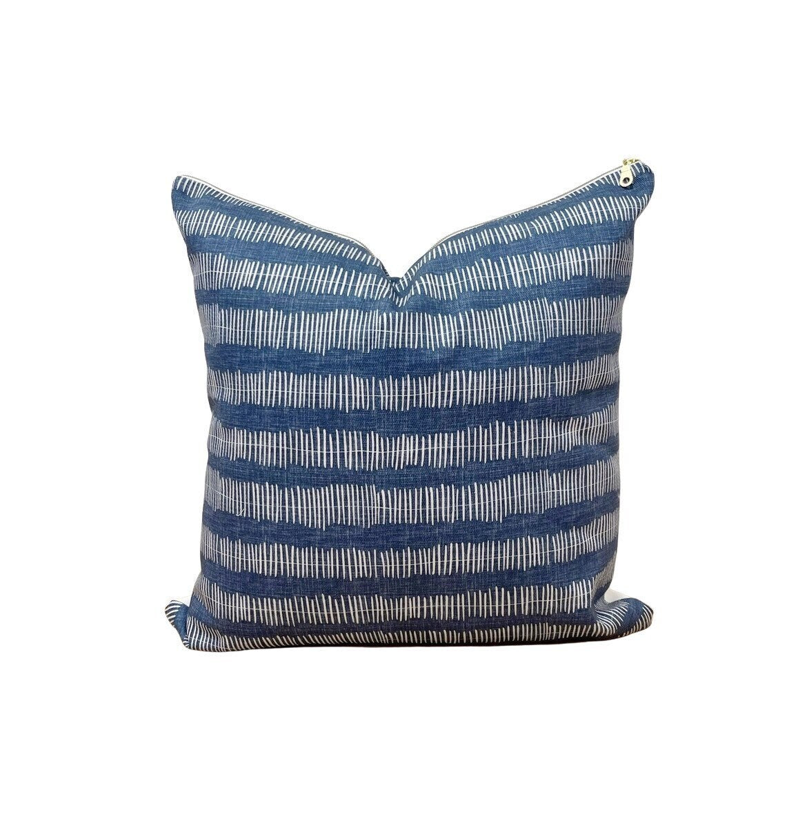 Cover Only | Denim Stripe | Designed by Scarlette Soleil | Dogwood Denim Pillow Cover