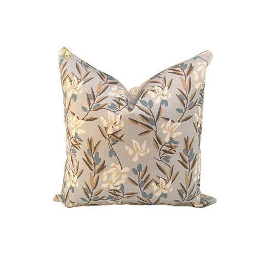 Cover Only | Olive Bloom Sahara | Designed by Holli Zollinger | Dogwood Denim Pillow Cover | Machine Washable
