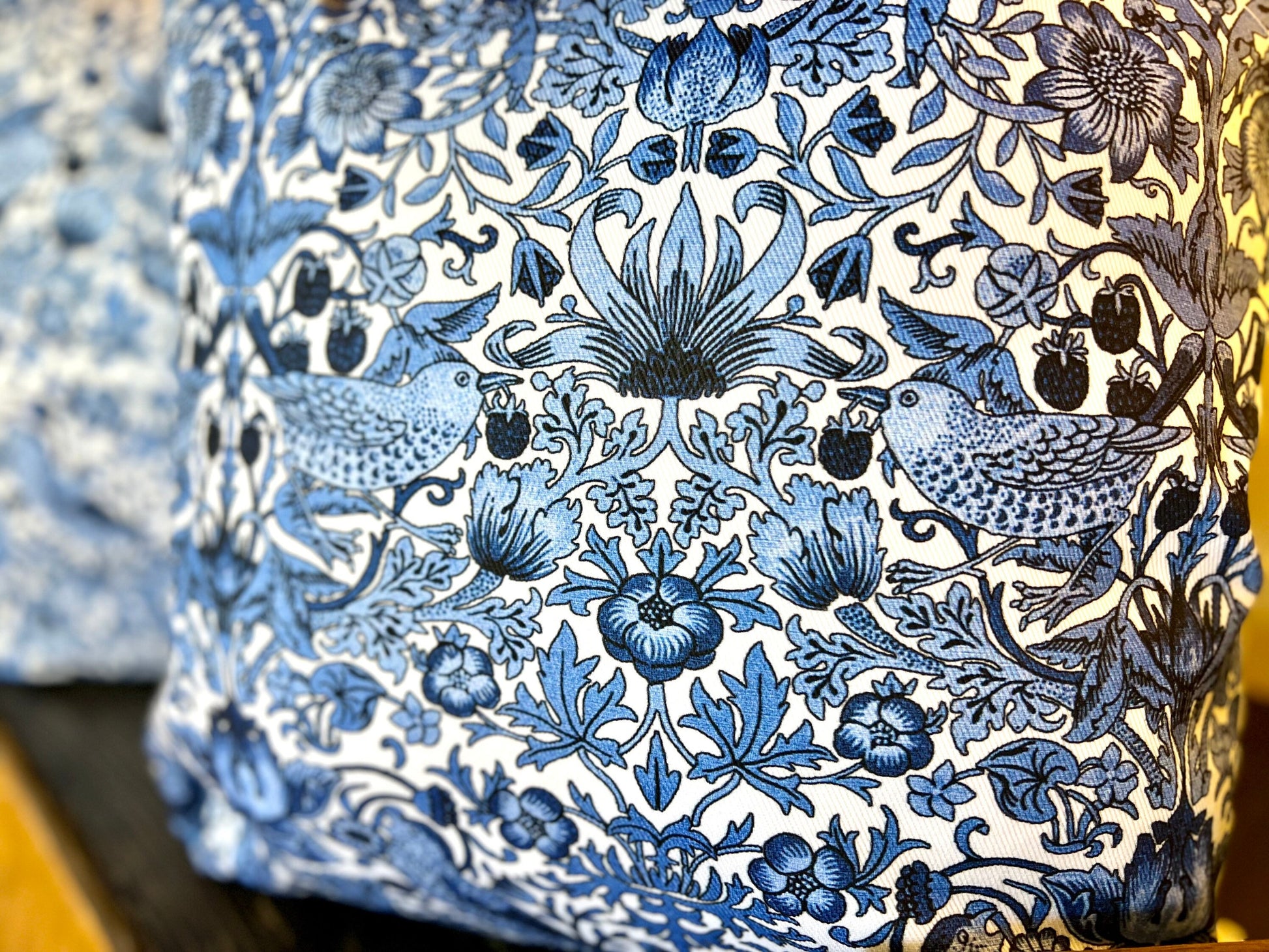 Cover Only | Strawberry Thieves | By William Morris | Grandmillennial Chinoiserie Home Decor