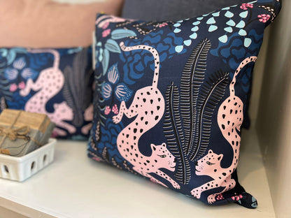 Cover Only | Tropical Leopards Pillow