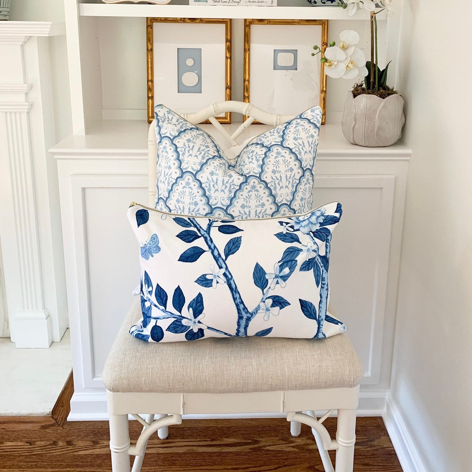 Cover Only | Elsie’s Garden | Designed by Danika Herrick | Grandmillennial Accent Pillow