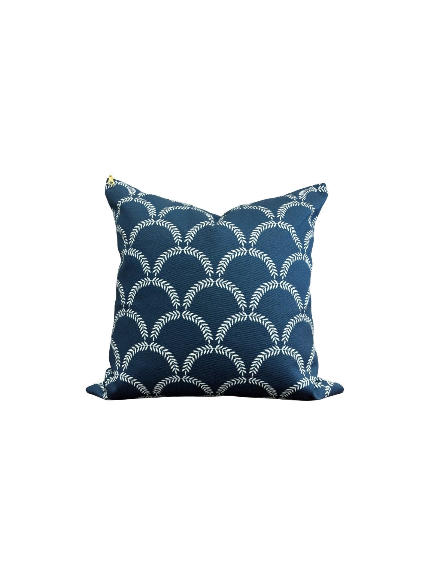 Overstock - Cover Only | Winifred Cream + Navy | Designed by Danika Herrick | Grandmillennial Accent Pillow