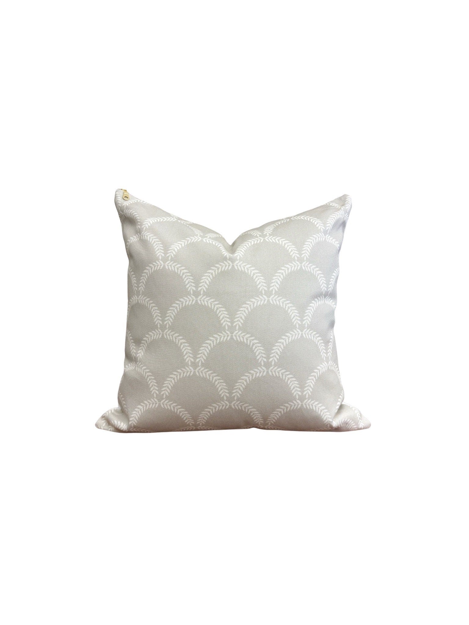 Overstock - Cover Only | Winifred Cream + Putty | Designed by Danika Herrick | Grandmillennial Accent Pillow