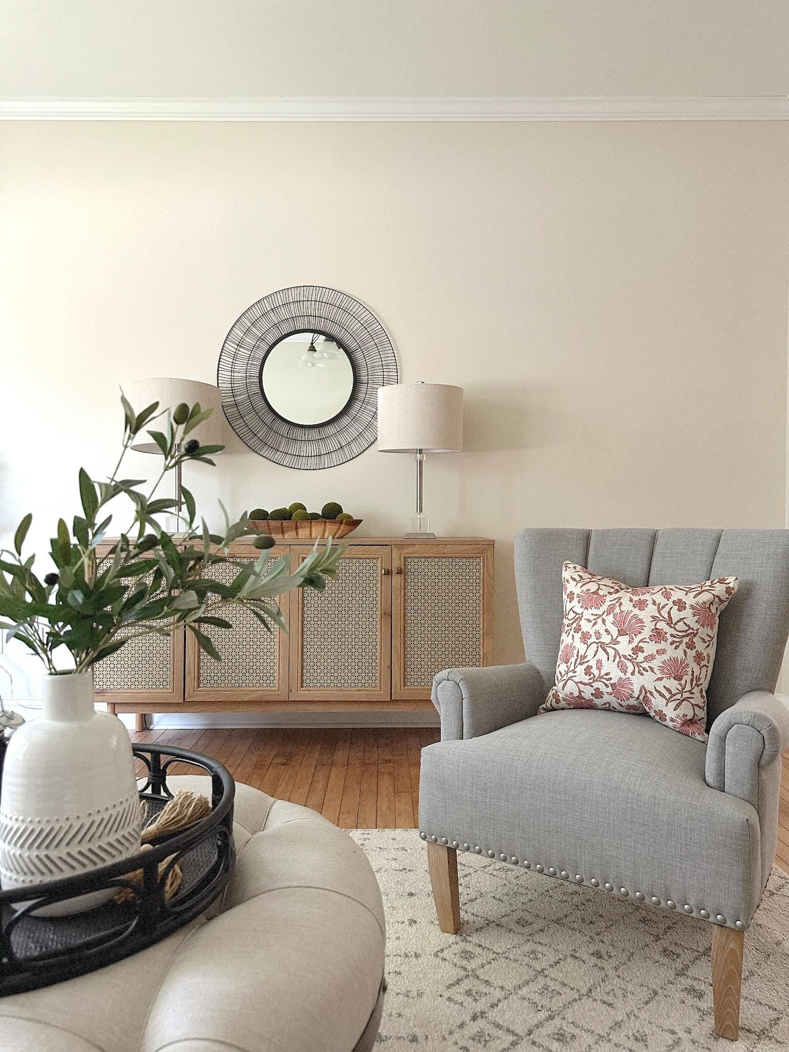 Cover Only | Kalami Floral Mauve | Designed by Holli Zollinger | Dogwood Denim Pillow Cover | Machine Washable