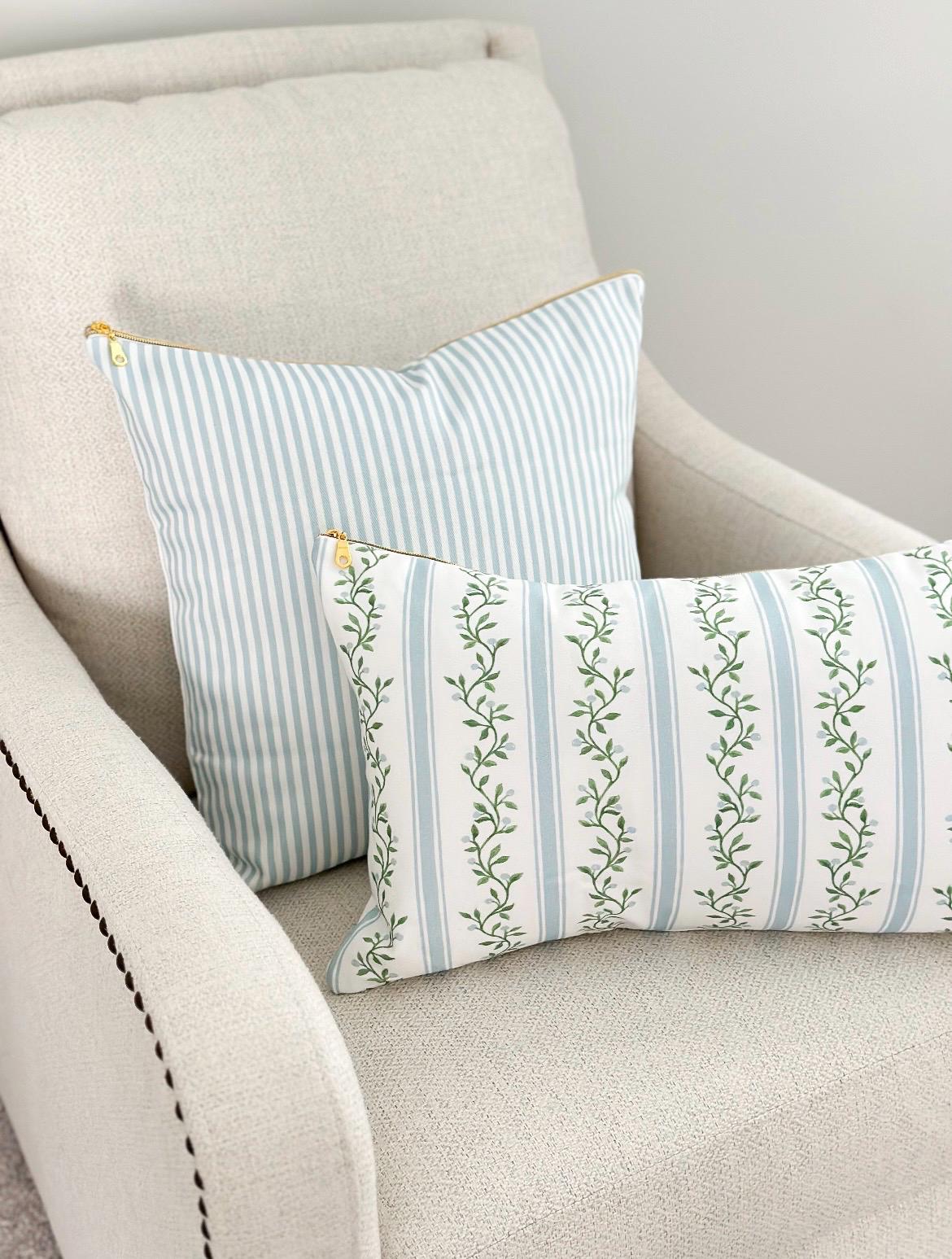 Cover Only | Libby Stripe | Designed by Danika Herrick | Grandmillennial Accent Pillow