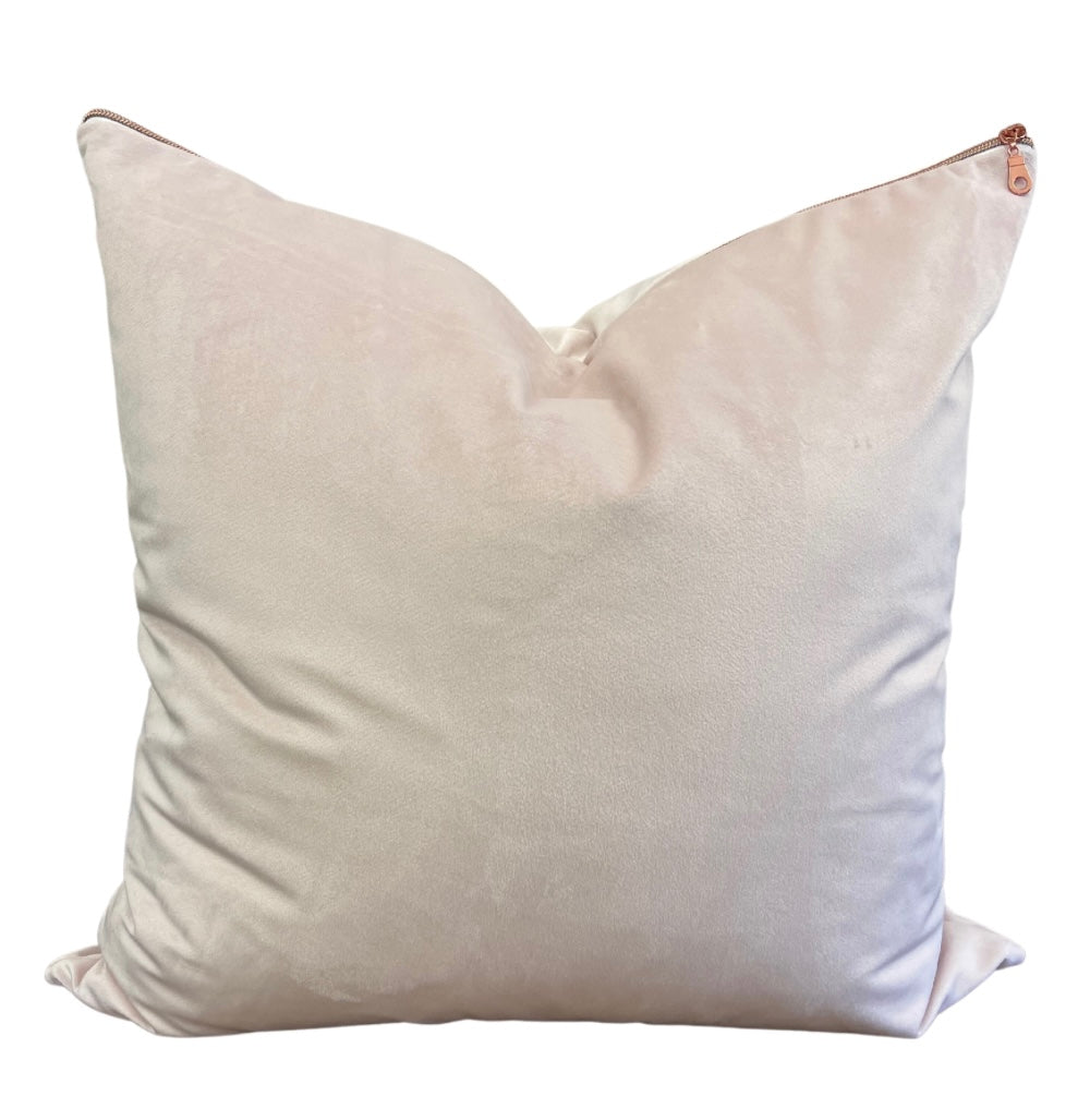 Velvet Pillow Cover - Light Pink