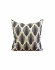 Stag Leaves Ikat - Charcoal Gray and Ivory