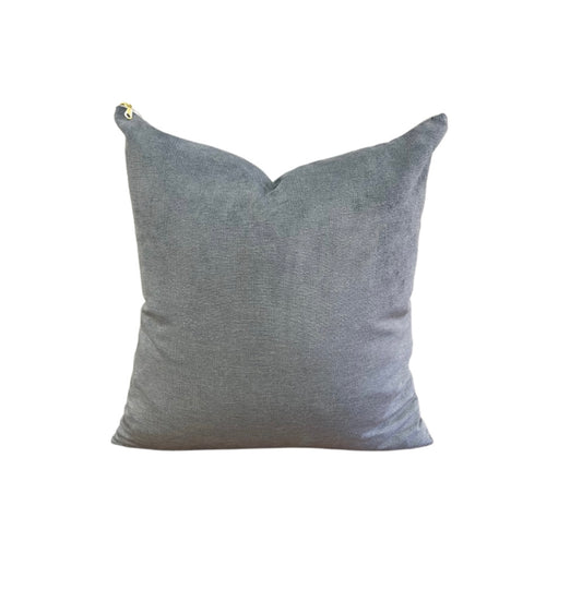 Soft Blue Velvet Pillow Cover
