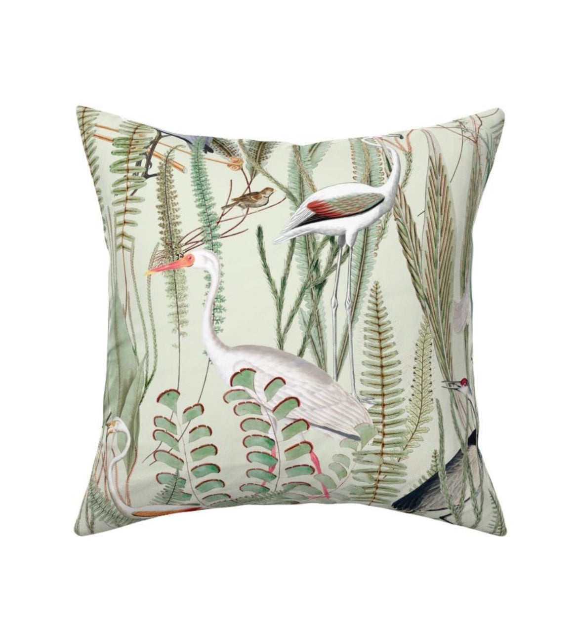 Herons in Marsh Pillow Cover