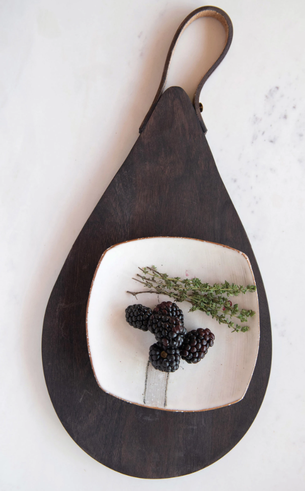 Tear Drop Mango Wood Serving Board