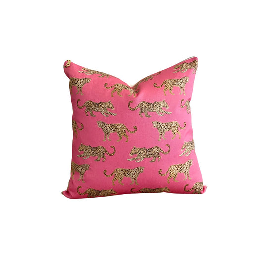 Pink Leopards Pillow Cover - Designed by Danika Herrick