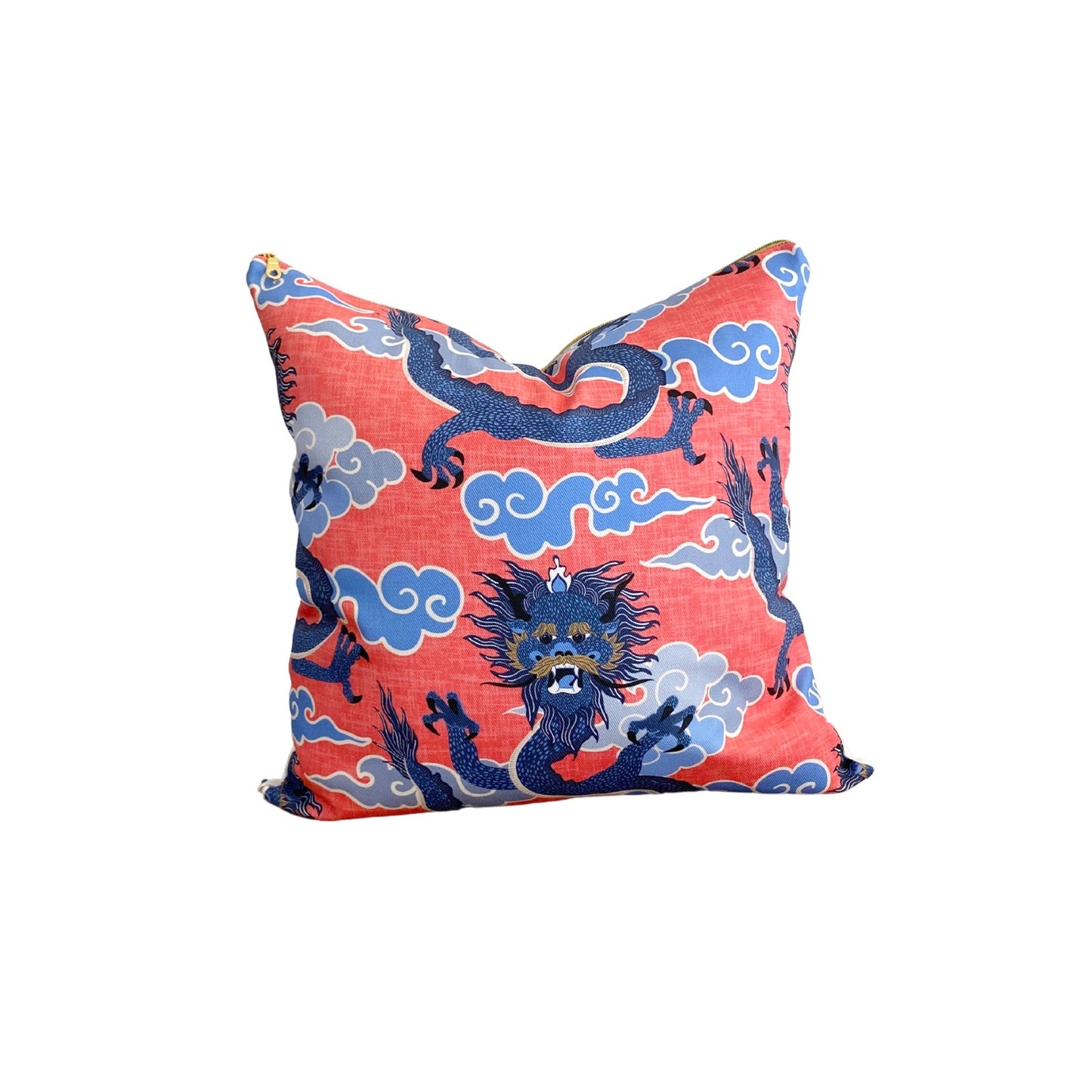 Chinoiserie Dragons Pillow Cover