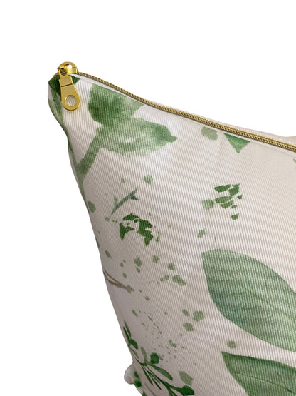 Seamless Watercolor Eucalyptus Leaves Pillow Cover