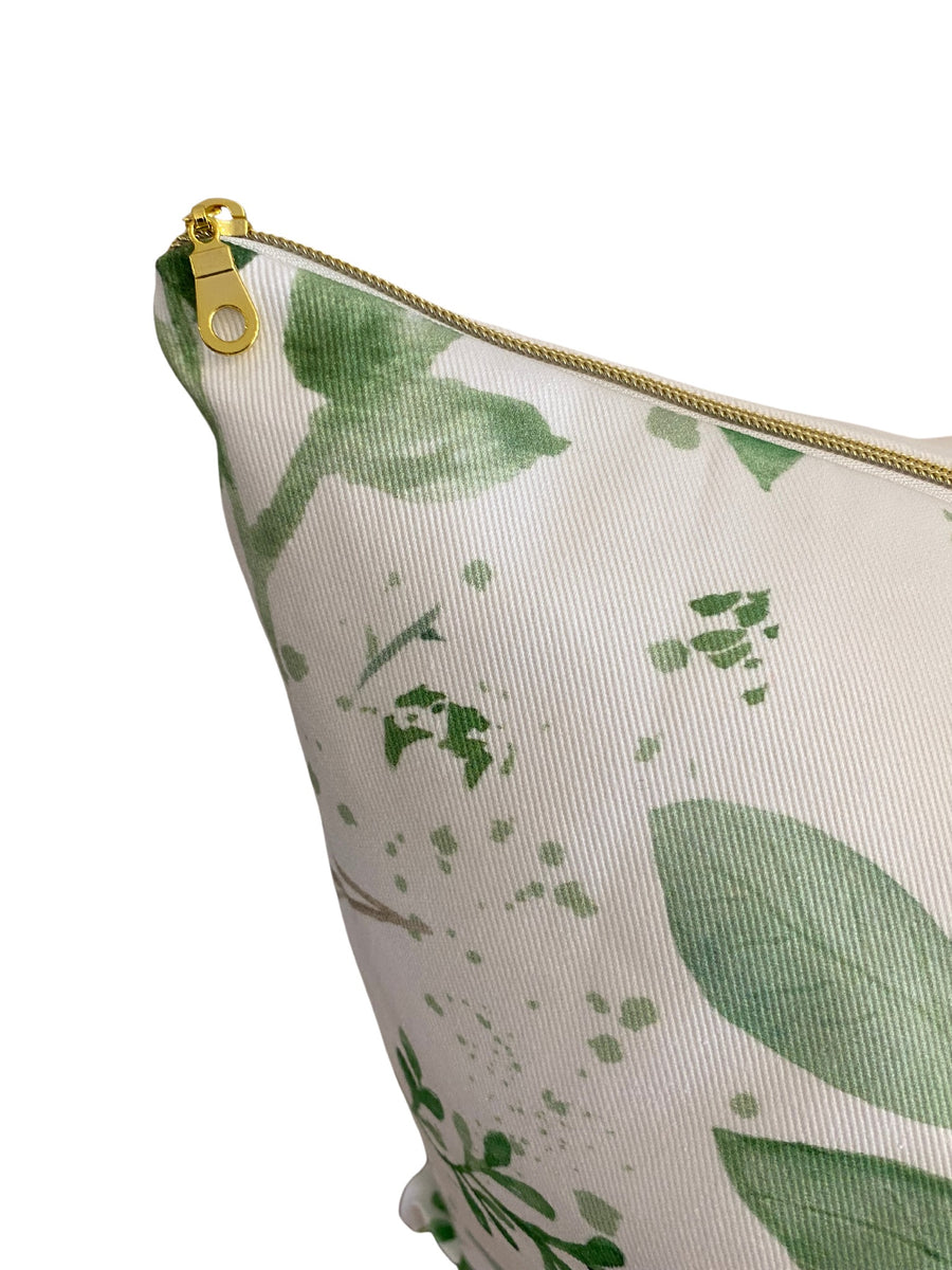 Seamless Watercolor Eucalyptus Leaves