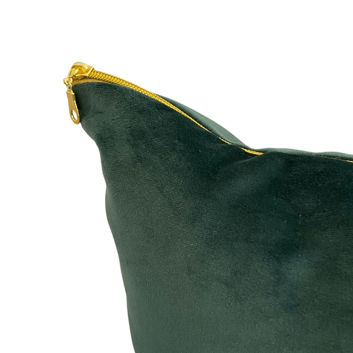 Velvet Pillow Cover - Emerald Green