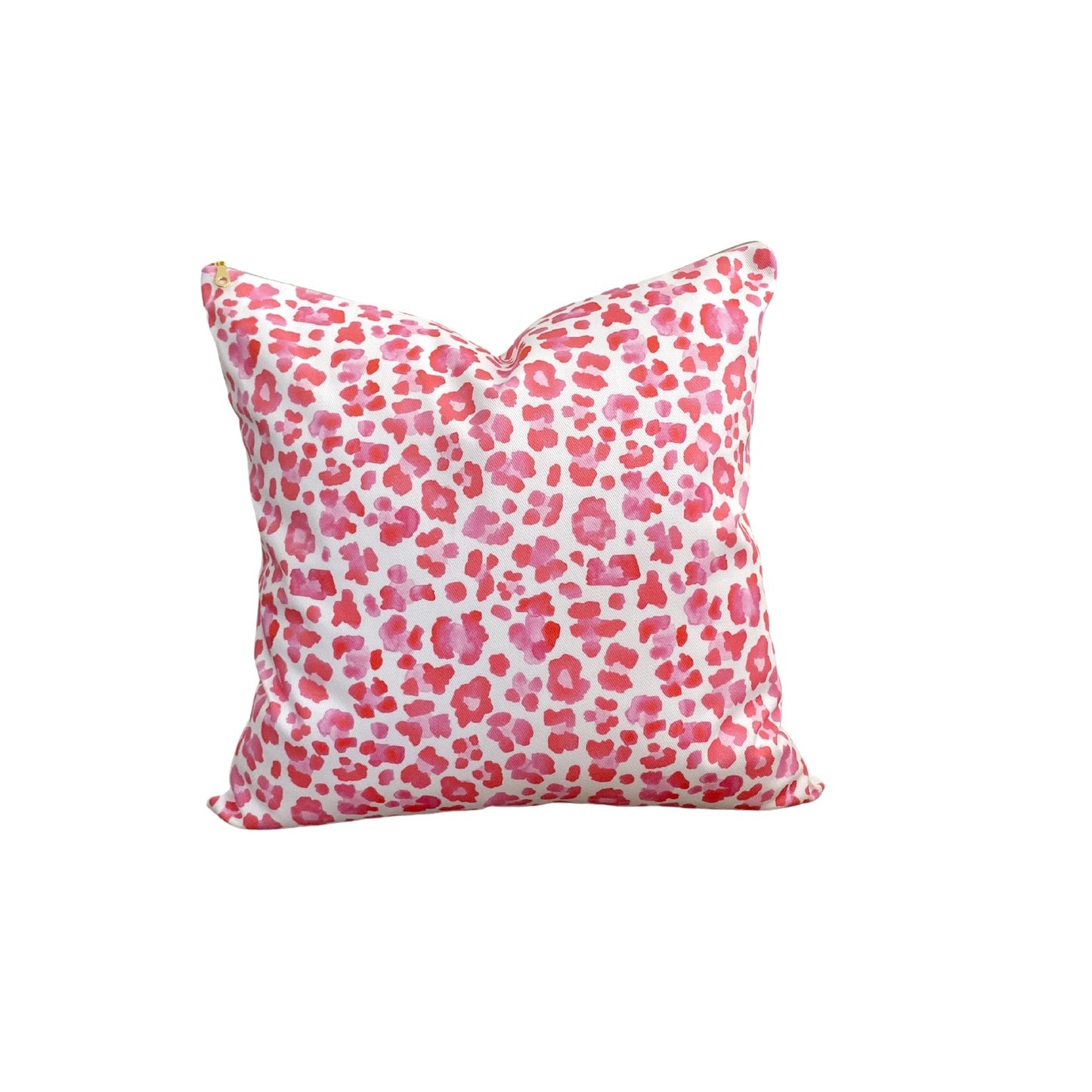 Pink Leopard Print Pillow Cover Designed by Danika Herrick
