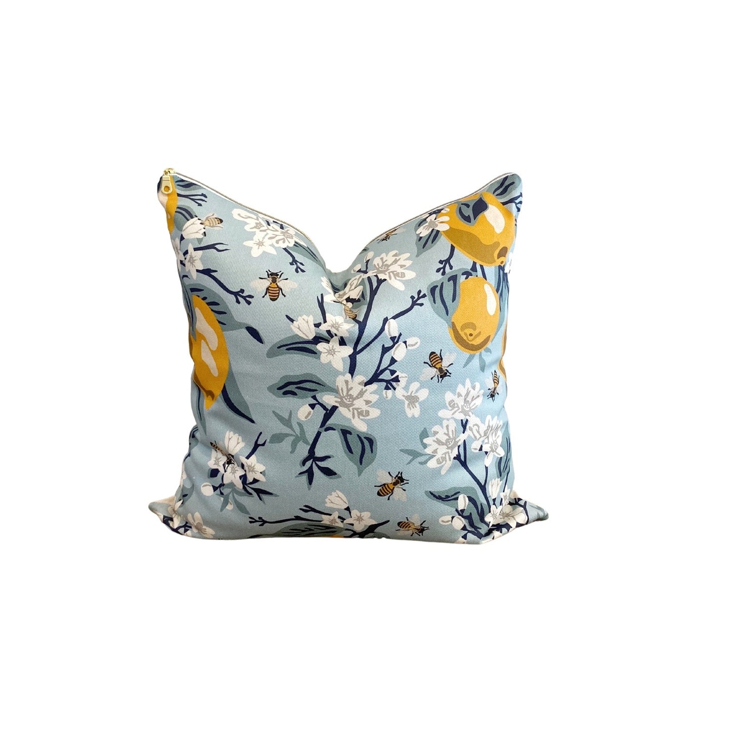 Bees and Lemons Pillow Cover