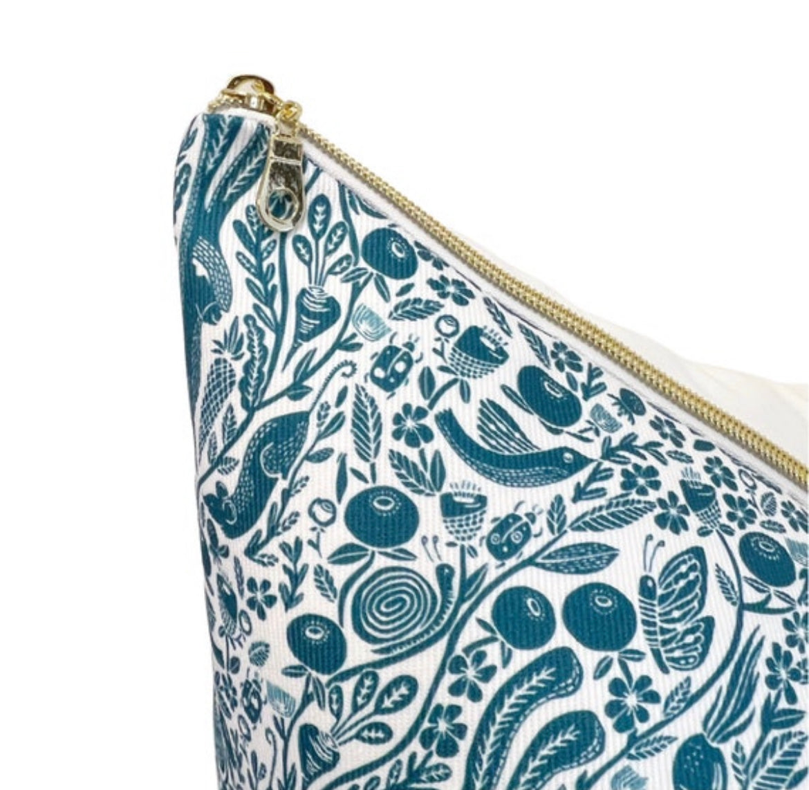 Hare Woodland Forest Pillow Cover - Teal