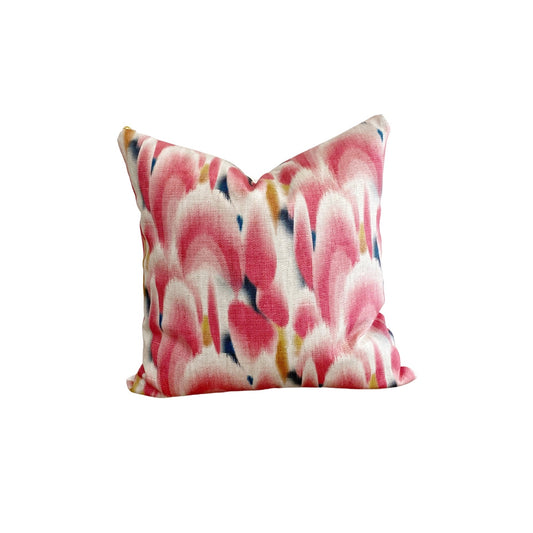 Shibori Wingspots Pillow Cover - Pink