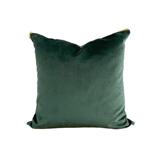 Velvet Pillow Cover - Emerald Green
