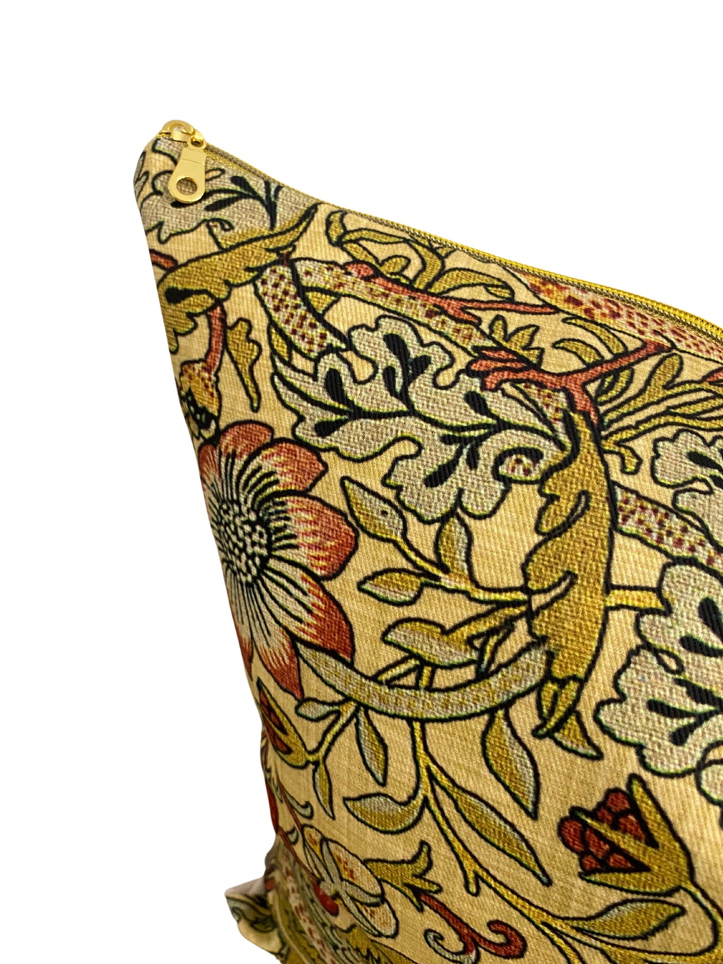 William Morris Strawberry Thieves Pillow Cover - Gold