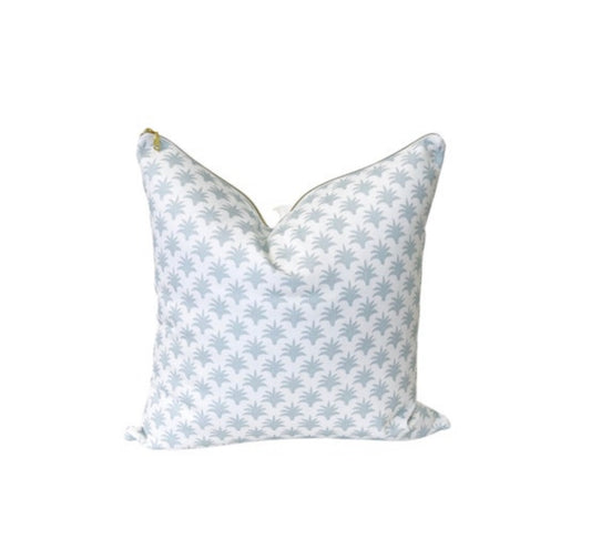 Pinecone Blue Pillow Cover - Designed by Danika Herrick
