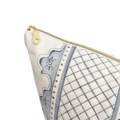 Celia Quiet Blue Stripe on Cream - Designed by Danika Herrick