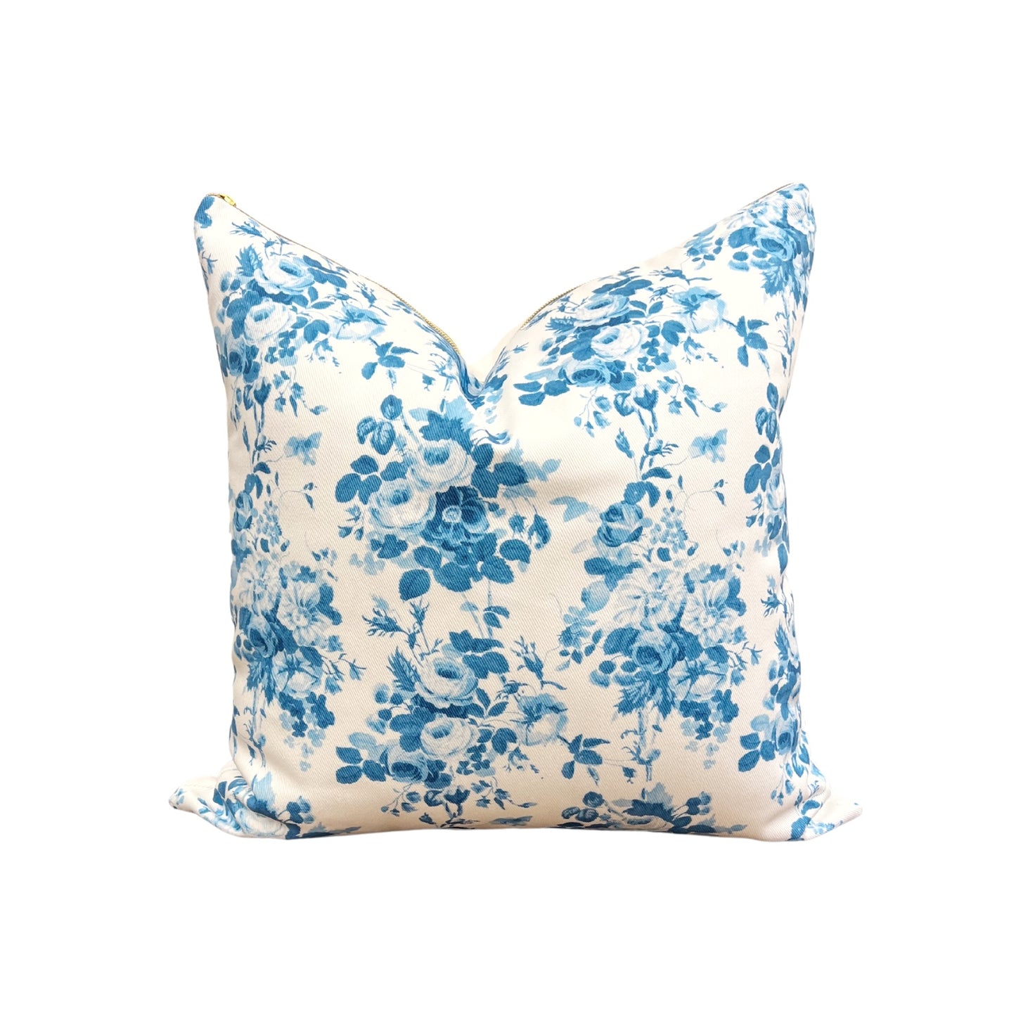 Blue Cottage Chintz Pillow Cover