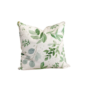 Seamless Watercolor Eucalyptus Leaves