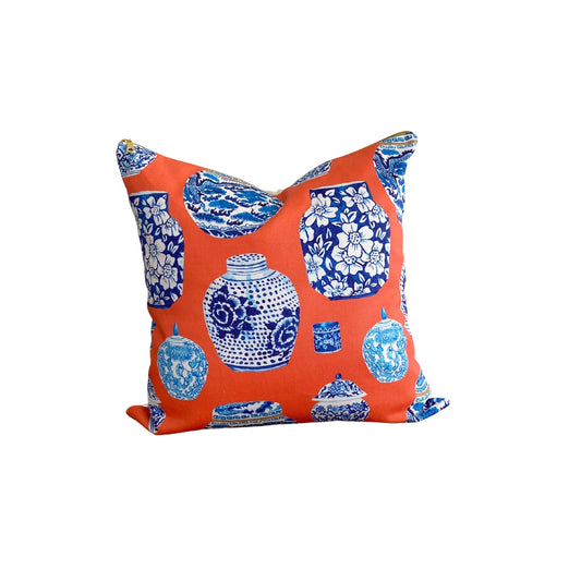 Chinoiserie Ginger Jar Pillow Cover